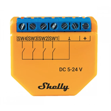 SHELLY Okoskapcsoló, WiFi-s - SHELLY PLUS I4 DC
