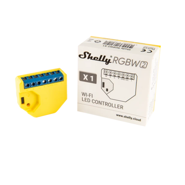 SHELLY Okosrelé, LED szalagok/izzók vezérléséhez, WiFi-s - SHELLY RGBW2