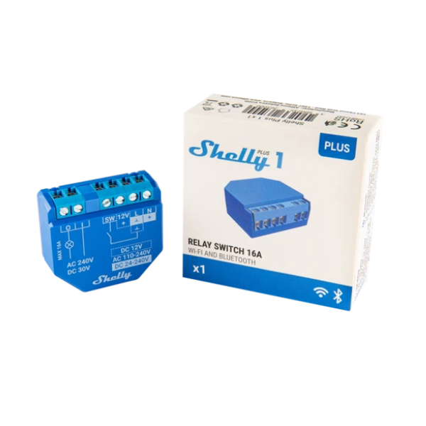 SHELLY Okosrelé, WiFi-s - SHELLY PLUS 1
