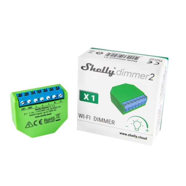 SHELLY Okosrelé, WiFi-s fényerőszabályzó - SHELLY DIMMER 2