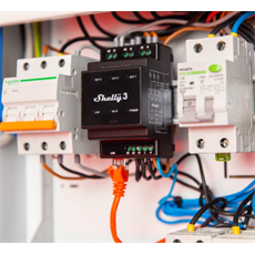 SHELLY Okosrelé, WiFi + Ethernet, 3 Áramkörös, DIN-sínre szerelhető - SHELLY PRO 3
