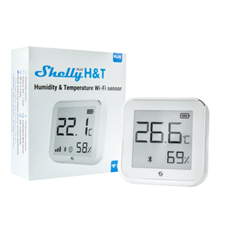 SHELLY Páratartalom és Hőmérséklet Szenzor, Bluetooth-os, WiFi-s - SHELLY PLUS H&T