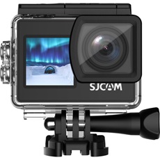 SJCAM Action Camera SJ4000 Dual Screen, WIFI, 16 MP, Black, 4K, vízálló tokkal, kettős képernyő, 4 videó + 4 fotófunkció