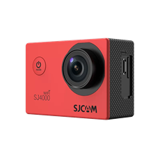 SJCAM Action Camera SJ4000 WiFi, Red,  4K, 30m, 12 MP, vízálló tokkal, LCD kijelző 2.0, időzítő funkció, lassítás