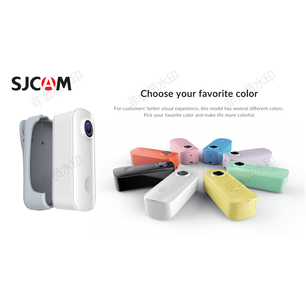 SJCAM Pocket Action Camera C100, Black, WIFI, 1080p, vízálló tokkal 30m - ig, mikro USD, portré mód