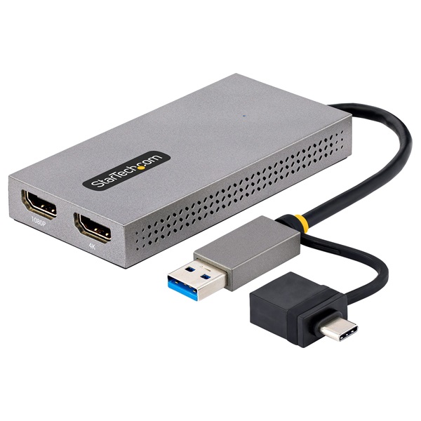 STARTECH Adapter USB to Dual HDMI, 2xUSB 3.2 + USB 3.0 to HDMI