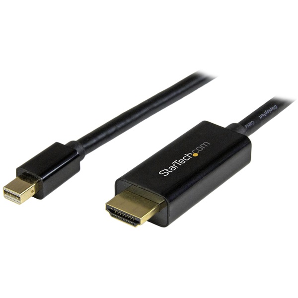 STARTECH Kábel Mini Displayport to HDMI 4K 30Hz, 2m fekete