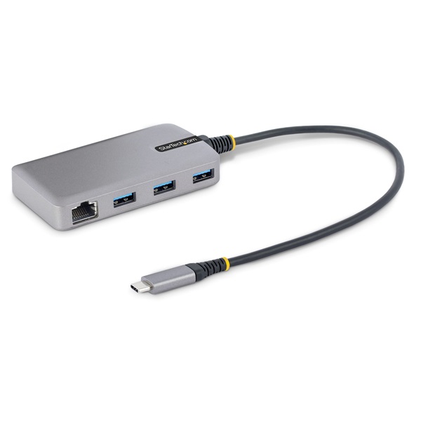 STARTECH USB-C HUB 3xUSB, 1xLAN, 30cm kábel