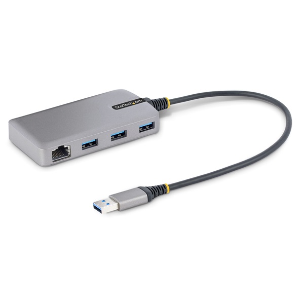 STARTECH USB HUB 3xUSB 3.2, 1xLAN, 30cm kábel