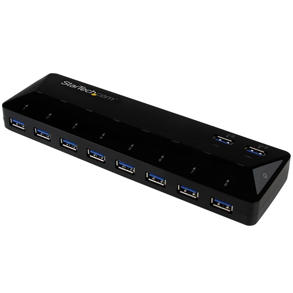STARTECH USB Hub - 10-Port USB 3.0 Hub with Charge and Sync Ports