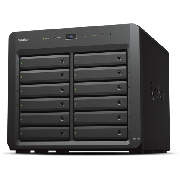 SYNOLOGY NAS 12 fiókos Bővítő egység - DX1222