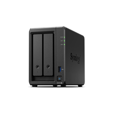 SYNOLOGY NAS 2 fiókos AMD Ryzen R1600 2x2,6GHz, 2GB DDR4 RAM, 2x1000Mbit, 1xUSB3.2Gen1 - DS723+