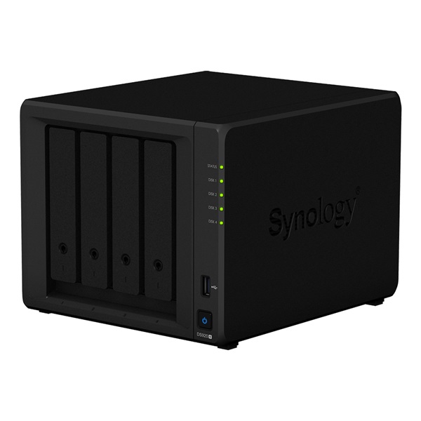 SYNOLOGY NAS 4 Fiókos DS920+8G Intel Celeron J4125 4x2GHz, 8GB DDR4, 2x1GbE, 2xUSB3.0