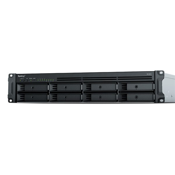 SYNOLOGY NAS 8 Fiókos RS1221+ AMD Ryzen V1500B 4x2,2GHz, 16GB DDR4 , 4x1GbE, 3x3.2USB