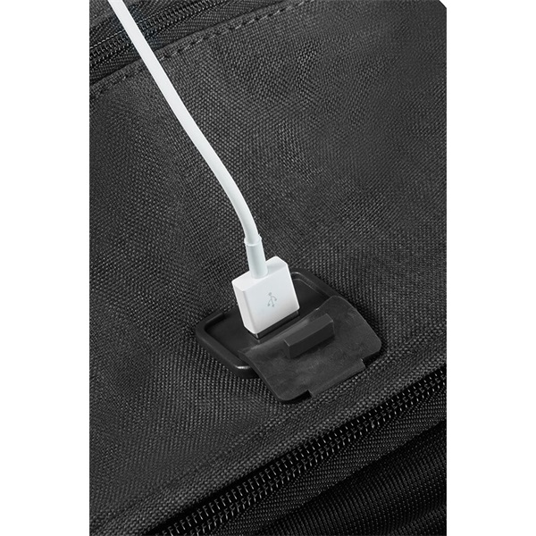 SAMSONITE Notebook hátizsák 130109-T061, Laptop Backpack S 14.1" (BLACK STEEL) -SECURIPAK
