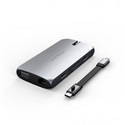 Satechi USB-C On the go adapter (1xUSB-C PD, 1x G.Ethernet,1x 4K HDMI,1x VGA,1x USB-A,1x USB-C, micro/SD) - Space Grey