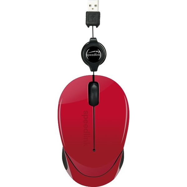 Speedlink SL-610012-RD BEENIE Mobile vezetékes egér, piros