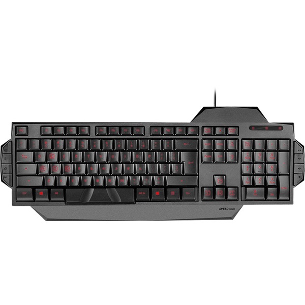 Speedlink SL-6480-BK-HU RAPAX Gaming billentyűzet, fekete