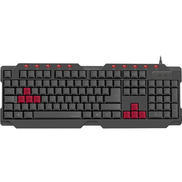 Speedlink SL-670000-BK-HU FERUS Gaming billentyűzet, fekete