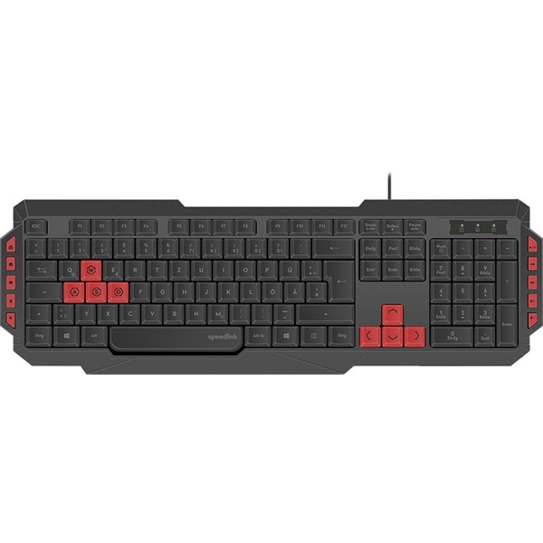 Speedlink SL-670009-BK-HU LUDICIUM Gaming billentyűzet, fekete