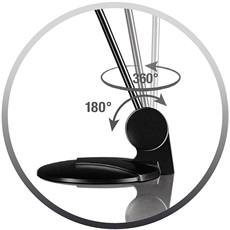 SPEEDLINK SL-8702-BK PURE Desktop Voice asztali mikrofon, fekete