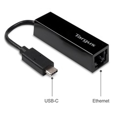 TARGUS Cable & Adapter / USB-C to Gigabit Ethernet Adapter - Black