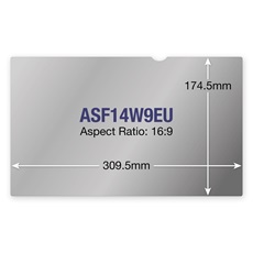 TARGUS Betekintésvédő fólia ASF14W9EU, Privacy Screen 14” W (16:9)