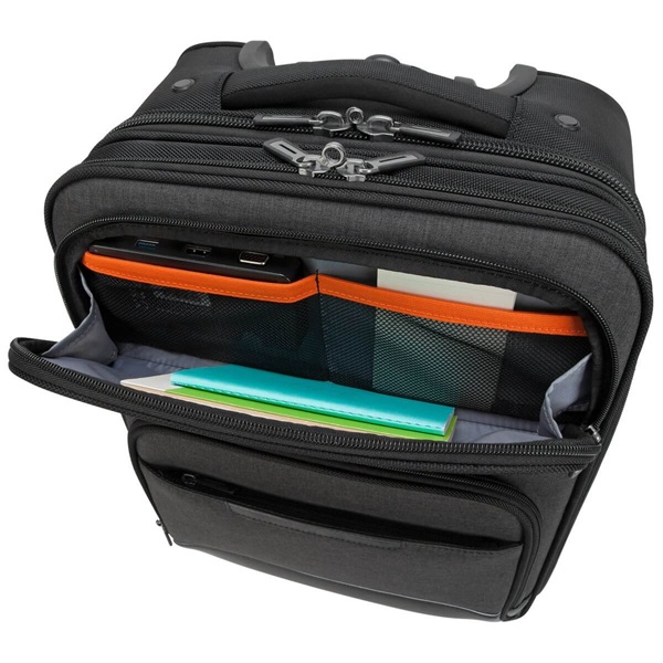 TARGUS Gurulós Notebook táska TBR038GL, CitySmart 12-15.6” Compact Under-Seat Roller - Black/Grey