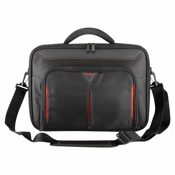 TARGUS Notebook táska Briefcase / Classic 14" Clamshell Case - Black/Red