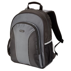 TARGUS Notebook hátizsák TSB023EU, Essential 15.4-16" Laptop Backpack - Black/Grey