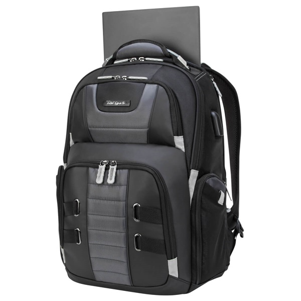 TARGUS Notebook hátizsák TSB956GL, DrifterTrek 11.6-15.6" Laptop Backpack with USB Power Pass-Thru - Black