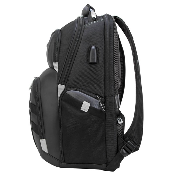 TARGUS Notebook hátizsák TSB956GL, DrifterTrek 11.6-15.6" Laptop Backpack with USB Power Pass-Thru - Black