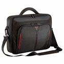 TARGUS Notebook t&#225;ska CN418EU, Classic+ 17-18&quot; Clamshell Laptop Bag - Black/Red