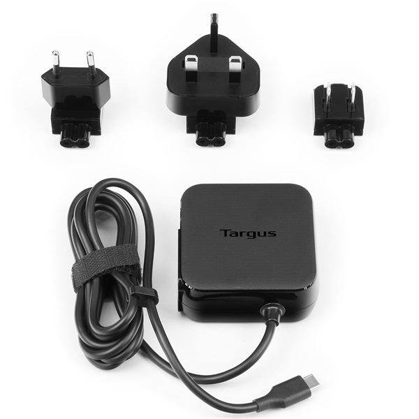 TARGUS Notebook töltő APA95EU, Universal USB C Mains Charger - Black