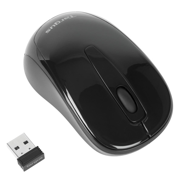 TARGUS Vezeték nélküli egér AMW060EU, Wireless Optical Mouse - Black