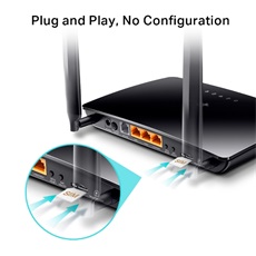 TP-LINK 3G/4G Modem + Wireless Router N-es 300Mbps 1xWAN(100Mbps) + 2xLAN(100Mbps) + 1xTelefon port, TL-MR6500v