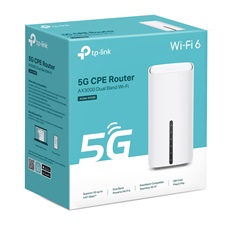 TP-LINK 4G/5G Modem + Wireless Router Dual Band AX3000 1xWAN/LAN(1000Mbps) + 2xLAN(1000Mbps), ARCHER NX500