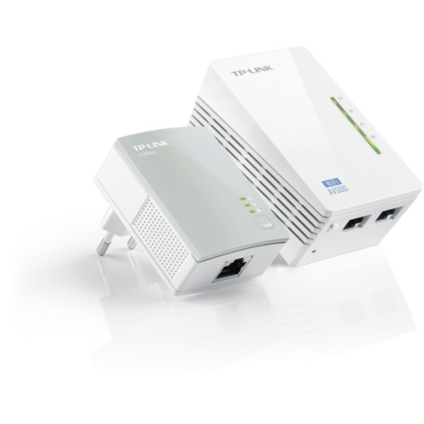 TP-LINK Powerline AV500 2x100Mbps + Wireless N-es 300Mbps, WPA4220 KIT