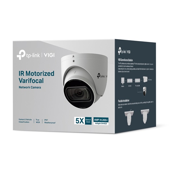 TP-LINK IP Kamera kültéri színes éjjellátó 4 Megapixel, 5x Optikai Zoom Motoros Varifokális IR, INSIGHT S445ZI