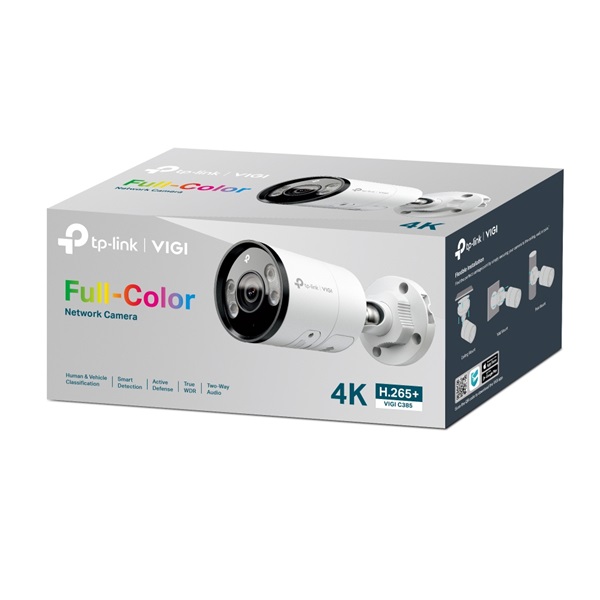 TP-LINK IP Kamera kültéri színes éjjellátó 8 Megapixel, 2,8mm Objektív, VIGI C385(2.8MM)