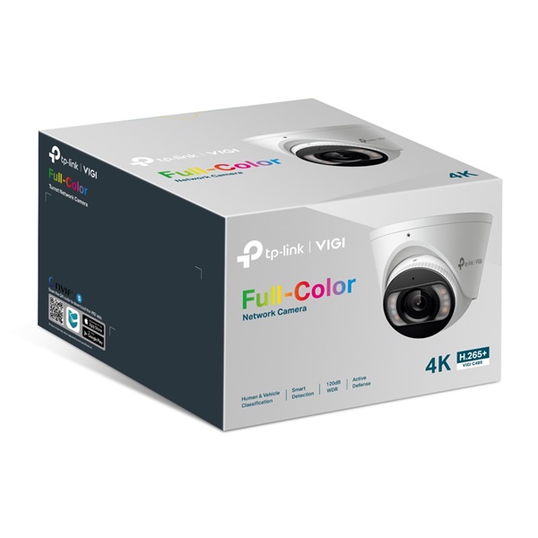 TP-LINK IP Kamera kültéri/beltéri színes éjjellátó 8 Megapixel, 2.8mm Objektív, VIGI C485(2.8MM)
