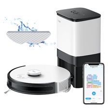 TP-LINK Robot Porszívó és Felmosó + Okos Automata Ürítős Dokkoló LiDAR Navigációval, TAPO RV30 PLUS