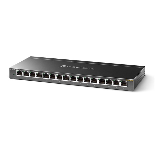 TP-LINK Switch 16x1000Mbps Fémházas Rackes, Easy Smart, TL-SG116E