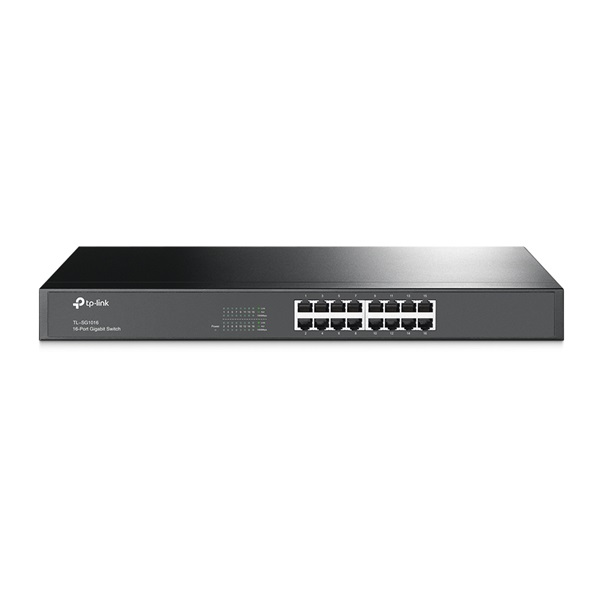 TP-LINK Switch 16x1000Mbps Fémházas Rackes, TL-SG1016