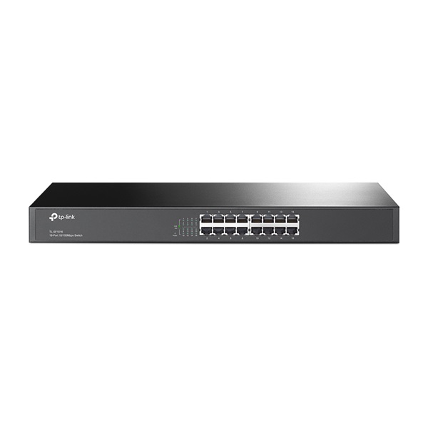 TP-LINK Switch 16x100Mbps Fémházas Rackes, TL-SF1016