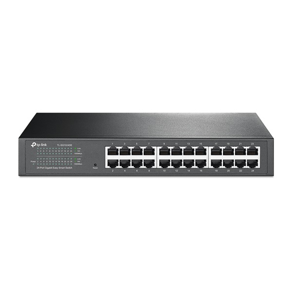 TP-LINK Switch 24x1000Mbps Fémházas Rackes, Easy Smart, TL-SG1024DE