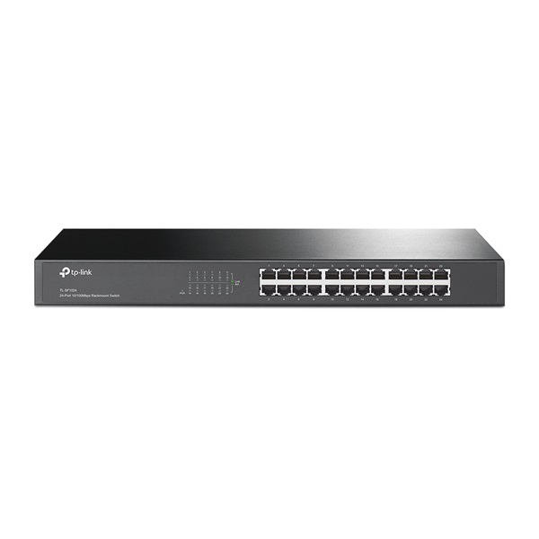 TP-LINK Switch 24x100Mbps Fémházas Rackes, TL-SF1024