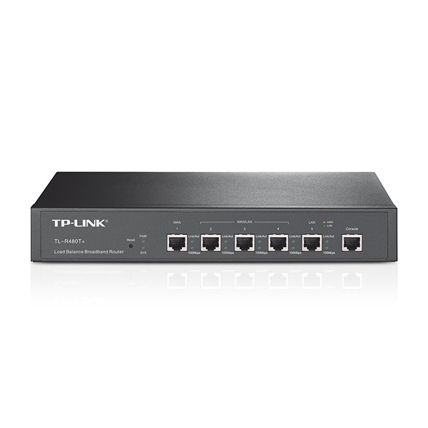 TP-LINK Vezetékes Router 1xWAN(100Mbps) + 3xWAN/LAN(100Mbps) + 1xLAN(100Mbps), TL-R480T+