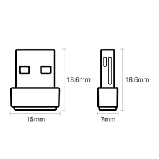 TP-LINK Wireless Adapter USB Dual Band AC600, Archer T2U NANO