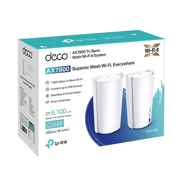 TP-LINK Wireless Mesh Networking system AX7800 DECO X95(2-PACK)